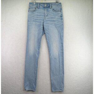 American‎ Eagle Jeans Mens 32x36 Light Wash Athletic Skinny Cozy AirFlex Stretch